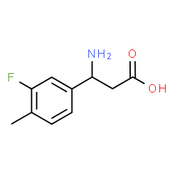 3-Amino-3-(3-fluoro-4-methylphenyl)propanoic acid Structure
