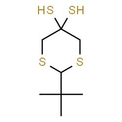 2-tert-Butyl-1,3-dithiane-5,5-dithiol结构式