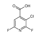 3-chloro-2,6-difluoropyridine-4-carboxylic acid Structure