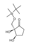 cis-2,3-dihydroxy-2-[[(tert-butyldimethylsilyl)oxy]methyl]cyclopentanone结构式