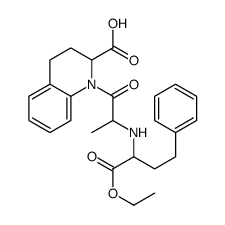 1-[2-[(1-ethoxy-1-oxo-4-phenylbutan-2-yl)amino]propanoyl]-3,4-dihydro-2H-quinoline-2-carboxylic acid结构式