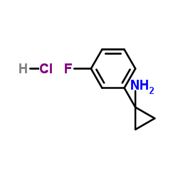 1-(3-Fluorphenyl)cyclopropanaminhydrochlorid(1:1) structure