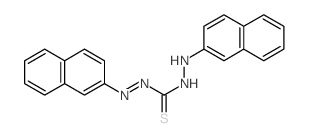 Diazenecarbothioicacid, 2-(2-naphthalenyl)-, 2-(2-naphthalenyl)hydrazide structure