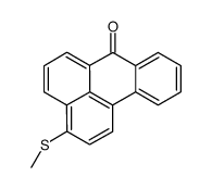 3-methylsulfanylbenzo[b]phenalen-7-one结构式