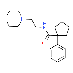 N-(2-MORPHOLIN-4-YLETHYL)(PHENYLCYCLOPENTYL)FORMAMIDE Structure