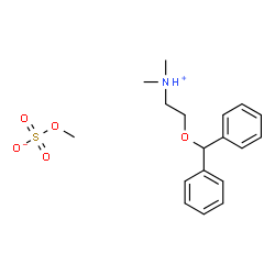 [2-(diphenylmethoxy)ethyl]dimethylammonium methyl sulphate Structure