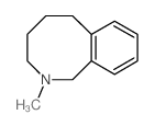 3-methyl-3-azabicyclo[6.4.0]dodeca-8,10,12-triene结构式