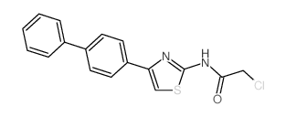 N-(4-BIPHENYL-4-YL-THIAZOL-2-YL)-2-CHLORO-ACETAMIDE结构式