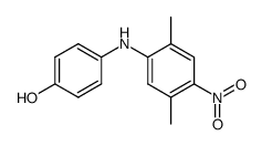 4-Hydroxy-2',5'-dimethyl-4'-nitrodiphenylamine Structure