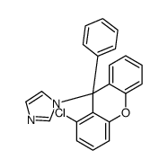 1H-Imidazole, 1-(1-chloro-9-phenyl-9H-xanthen-9-yl)- structure