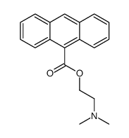 2-(dimethylamino)ethyl anthracene-9-carboxylate结构式
