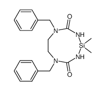 5,8-dibenzyl-2,2-dimethyl-1,3,5,8,2-tetrazasilonane-4,9-dione Structure