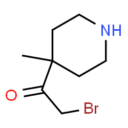 Ethanone, 2-bromo-1-(4-methyl-4-piperidinyl)- (9CI) picture