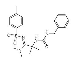 1-Benzyl-3-[1-(N1,N1-dimethyl-N2-p-tolylsulfonylamidino)-1-methylethyl]harnstoff结构式