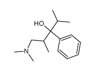 1-Dimethylamino-2,4-dimethyl-3-phenylpentan-3-ol Structure