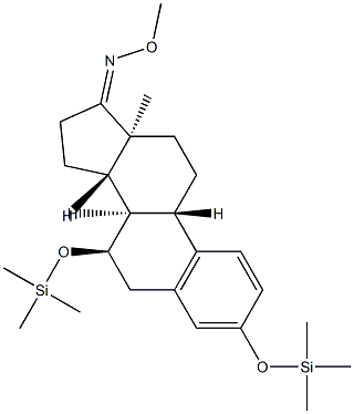 3,7α-Bis[(trimethylsilyl)oxy]estra-1,3,5(10)-trien-17-one O-methyl oxime structure