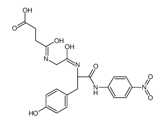 4-[[2-[[(2S)-3-(4-hydroxyphenyl)-1-(4-nitroanilino)-1-oxopropan-2-yl]amino]-2-oxoethyl]amino]-4-oxobutanoic acid Structure