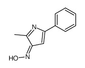 (Z)-2-methyl-5-phenyl-3H-pyrrol-3-one oxime Structure