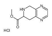 Methyl 5,6,7,8-tetrahydropyrido[3,4-b]pyrazine-7-carboxylate hydr ochloride (1:1) Structure