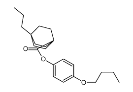(4-butoxyphenyl) 1-propylbicyclo[2.2.2]octane-4-carboxylate结构式