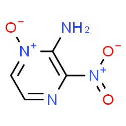 2-Pyrazinamine, 3-nitro-, 1-oxide (9CI)结构式