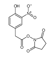 4-hydroxy-3-nitrophenylacetyl-O-succinimide ester结构式