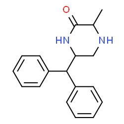 Piperazinone,6-(diphenylmethyl)-3-methyl- (9CI) structure