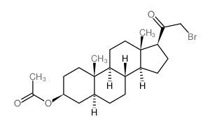 Pregnan-20-one,3-(acetyloxy)-21-bromo-, (3b,5a)- (9CI) structure