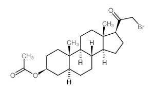 Pregnan-20-one,3-(acetyloxy)-21-bromo-, (3b,5a)- (9CI)结构式