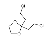 2.2-Bis-β-chlorethyl-1.3-dioxolan结构式