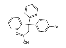 3-(4-bromophenyl)-3,3-diphenylpropanoic acid Structure