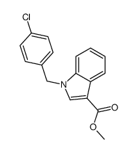 METHYL 1-(4-CHLOROBENZYL)-1H-INDOLE-3-CARBOXYLATE结构式