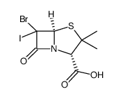 6-Bromo-6-iodopenicillanic Acid Structure