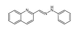 2-quinolinecarboxaldehyde phenylhydrazone Structure