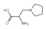 1-Pyrrolidinepropanoicacid,alpha-amino-(9CI) structure