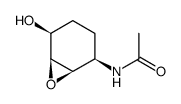 Cyclohexanol, 1R-4-acetamido-2,3-cis-epoxy- Structure