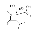 2,2-Azetidinedicarboxylicacid,1-methyl-3-(1-methylethyl)-4-oxo-(9CI) picture
