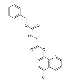 5-chloroquinolin-8-yl ((benzyloxy)carbonyl)glycinate Structure