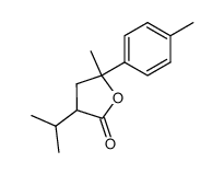 4,5-Dihydro-3-isopropyl-5-methyl-5-(4-methylphenyl)-2(3H)-furanon结构式