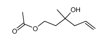 3-methylhex-5-ene-1,3-diol 1-acetate结构式