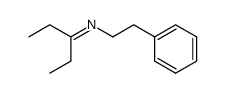 N-phenethylpentan-3-imine Structure