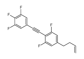 5-but-3-enyl-1,3-difluoro-2-[2-(3,4,5-trifluorophenyl)ethynyl]benzene Structure