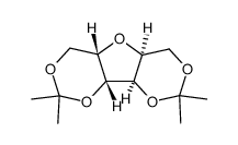 1,3:4,6-di-O-isopropylidene-2,5-anhydro-L-iditol结构式