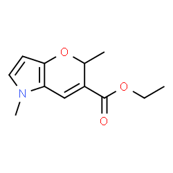 Pyrano[3,2-b]pyrrole-3-carboxylic acid, 2,5-dimethyl-, ethyl ester (9CI)结构式