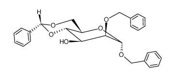 Benzyl-2-O-benzyl-4,6-O-benzyliden-α-D-mannopyranosid Structure