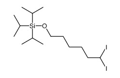 6,6-diiodohexoxy-tri(propan-2-yl)silane结构式