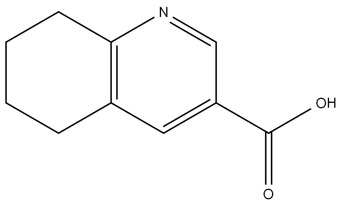 5,6,7,8-tetrahydro-3-quinolinecarboxylic acid结构式