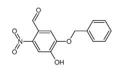 5-(benzyloxy)-4-hydroxy-2-nitrobenzaldehyde结构式