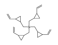 tetrakis[(2-ethenylcyclopropyl)methyl]silane Structure