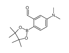 5-(dimethylamino)-2-(4,4,5,5-tetramethyl-[1,3,2]-dioxaborolan-2-yl)-benzaldehyde Structure